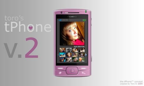 Toro Concept Phone, Pink 2009 Version