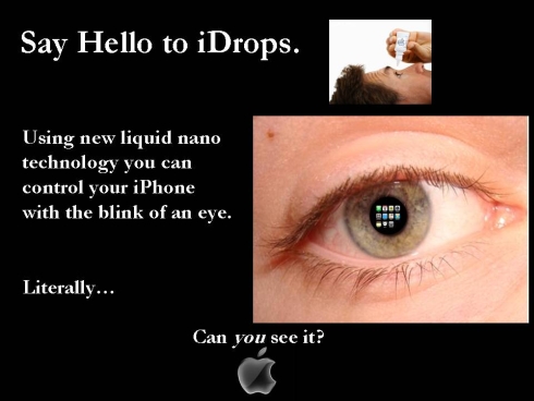 iDrops iPhone Concept... Gave Us a Good Laugh