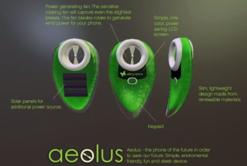 Aeolus Phone is a Sustainable Piece of Work, Based on Solar and Wind Power
