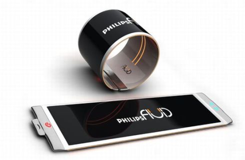 Philips Fluid Flexible Smartphone Concept, Created by Brazilian Designer Dinard da Mata