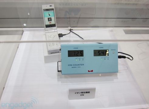 NTT DoCoMo and Sharp Unveil Phones With Ion Generators at CEATEC 2010
