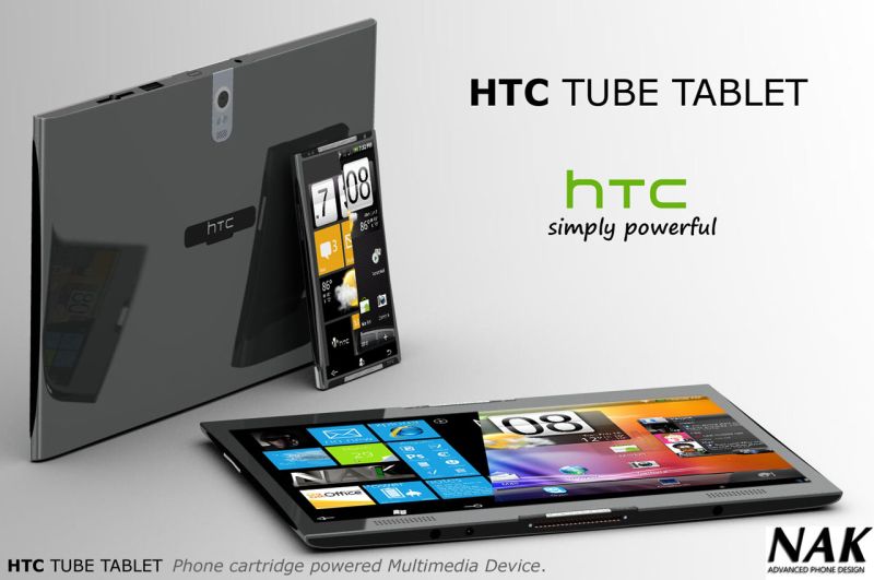 HTC Tube Tablet   Insert Your Smartphone Into the Tablet Cartridge