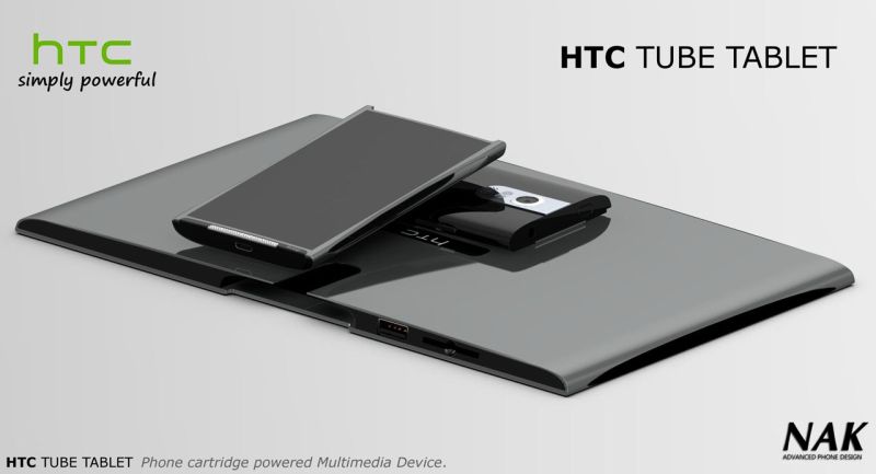 HTC Tube Tablet   Insert Your Smartphone Into the Tablet Cartridge