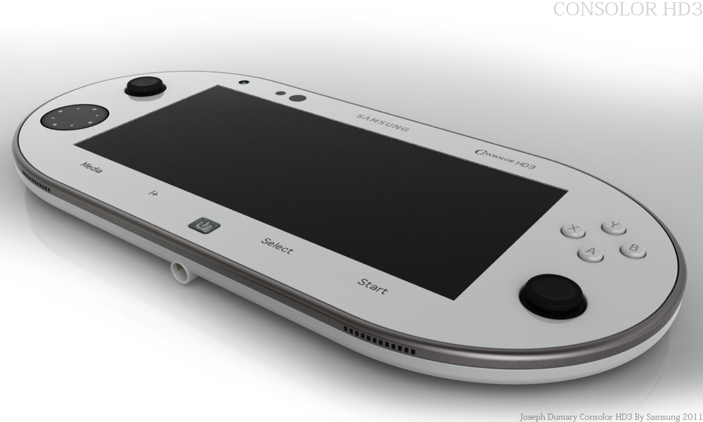 Samsung Consolor HD3 Portable Console Concept Uses 3D Galaxy Interface Navigation