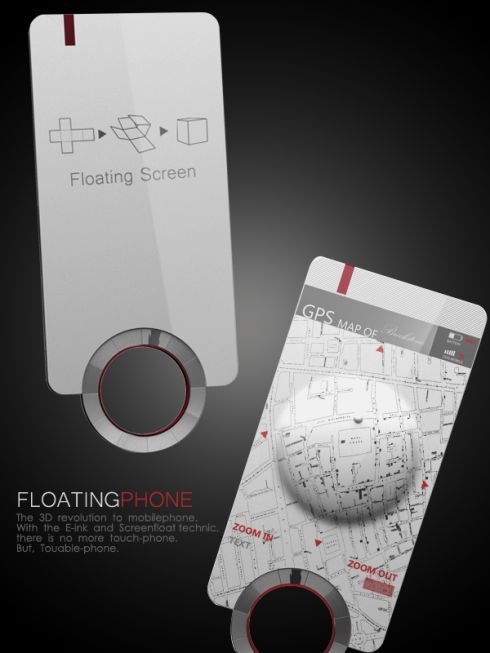 Floating Phone Design Uses E Ink, Its Light as a Feather