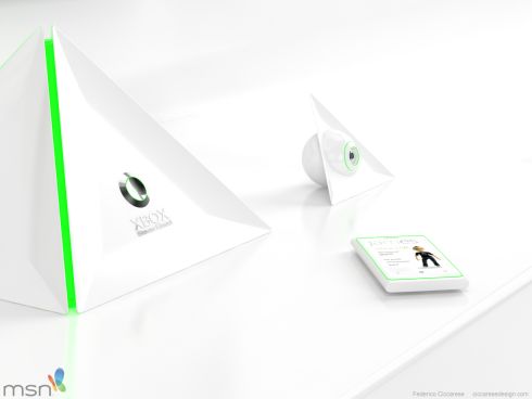 Xbox 720 Concept is a Pyramid With Two Kinect Eyes