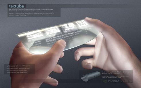 Textube Mobile Texting Device is Transparent and Futuristic
