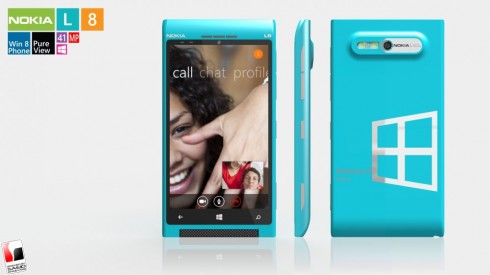Nokia Lumia 8 Windows Phone 8 With PureView 41 Megapixel Camera 
Adds a Metallic Kickstand for Fun