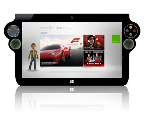 Xbox Surface Tablet Rendered, Features 7.5 Inch Display, Quad Core CPU