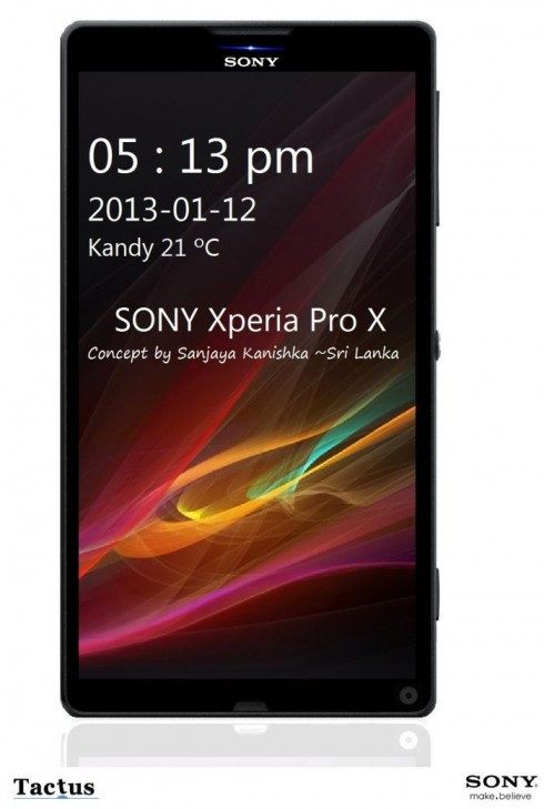 Sony Xperia Pro X Concept Has a Secondary Tactus Display