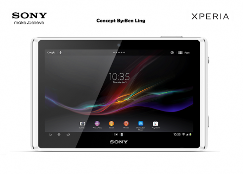 Sony Xperia Tablet L Render Also Brings Top Notch Specs