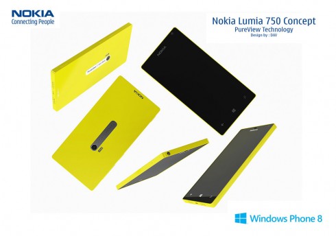 Nokia Lumia 750 Has Pureview Technology, Lumia 720 Design 
Inspiration