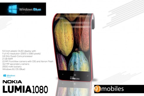 Nokia Lumia 1080 is the Phone on Your Wrist, runs Windows Phone Blue