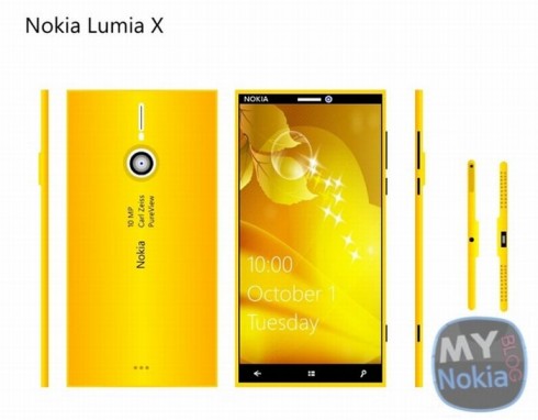 Nokia Lumia X Windows Phone Concept is All Gold and Beauty