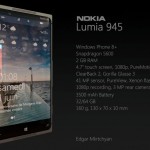 Nokia Lumia 945 Handset Features a 4.7 Inch Display, 41 MP Camera
