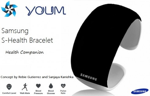 Samsung S Health Bracelet Render is Based on Tizen OS 