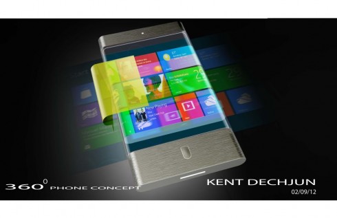 Futuristic Smartphone Features Wraparound Screen With 3D Visuals