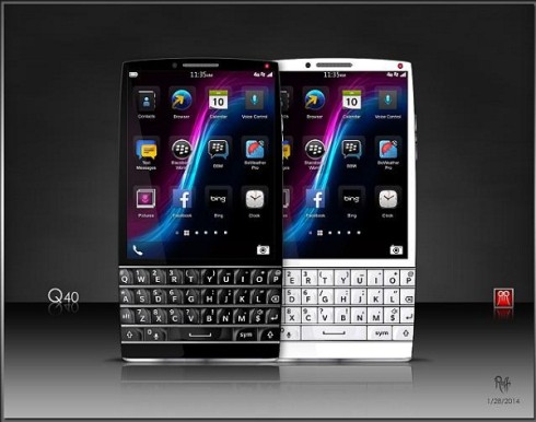 BlackBerry Q40 Concept Manages to Keep Physical Keyboard, High end Specs