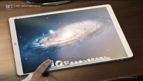 iPad Pro 13 Inch Tablet Rendered by Set Solution, With OS X on Board (Video)