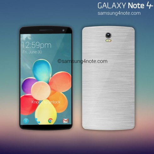 Samsung Galaxy Note 4 Rendered Again by Rishi Ramesh, Looks Realistic This Time