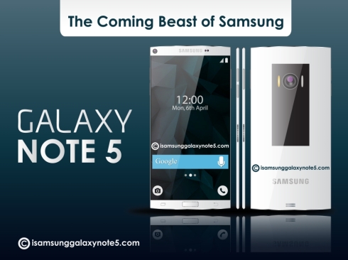 Samsung Galaxy Note 5 Gets Envisioned With Edge to Edge Narrow Design