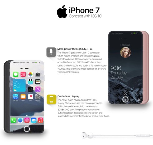 iPhone 7 concept iOS 10 1