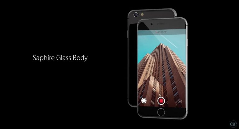Podívejte se na koncept iPhonu 8 se skleněnými zády (Video)