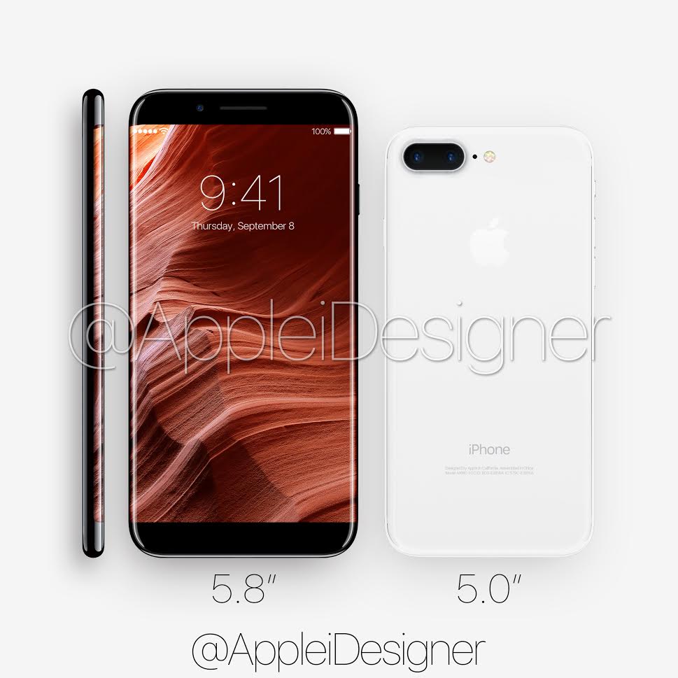 iPhone 8 - Koncepty 3 uvažovaných designů