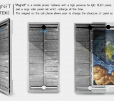 Magnet Liteon Phone Designed by Tryi Yeh, Solar Power Meets OLED Display