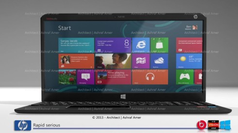 HP laptop tablet concept AMD 2