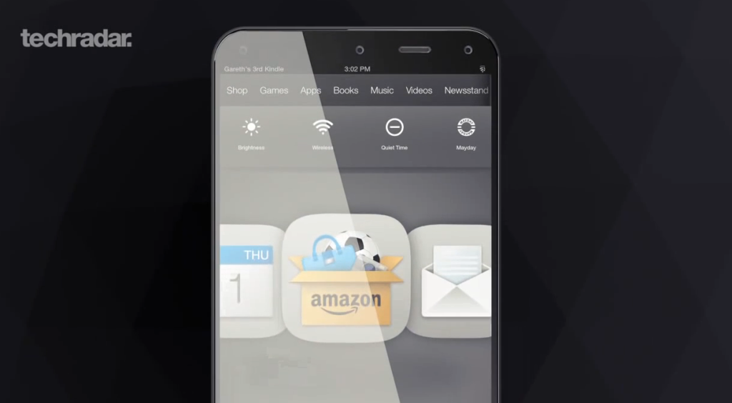 Amazon Kindle Phone Rendered by Techradar (Video) - Concept Phones