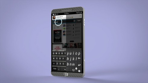 BlackBerry physical keyboard concept 9