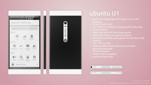 Ubuntu U1 concept phone 1