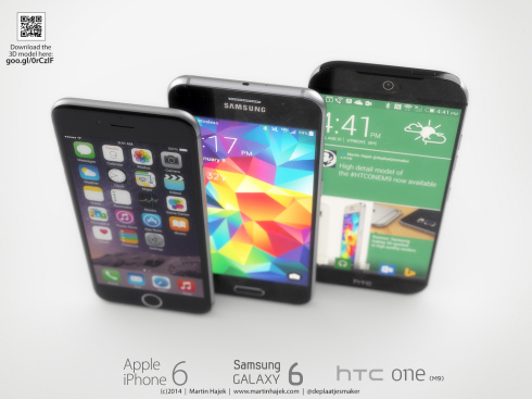 HTC One M9 versus iPhone 6 versus Galaxy S6 2