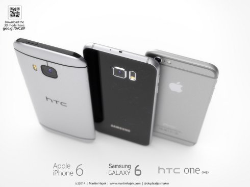 HTC One M9 versus iPhone 6 versus Galaxy S6 5
