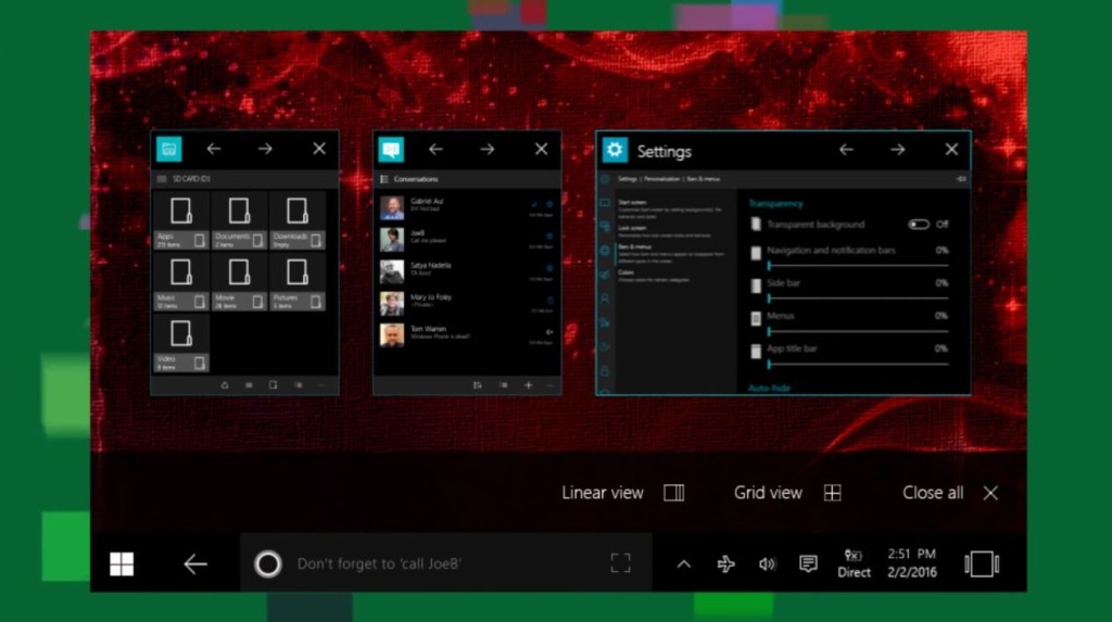 Windows 10 Mobile Concept Streamlines All the Actions in Smartly ...