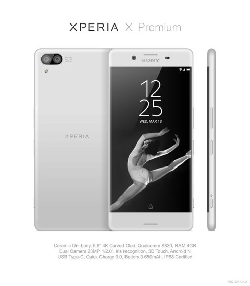 Sony Xperia X Premium concept Victor Cao  (1)