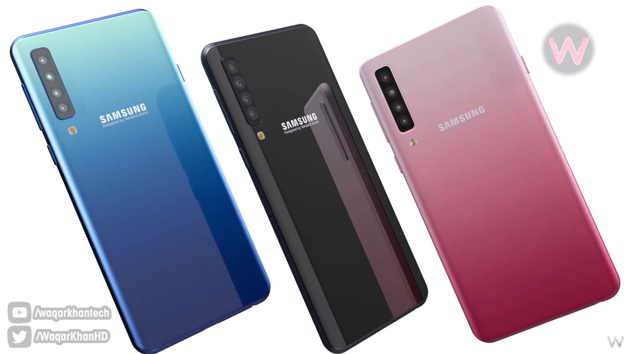 Hare Alexander Graham Bell hole Samsung Galaxy A10 Rendered, as Follow-up to the 4 Camera Galaxy A9 (Video)  - Concept Phones