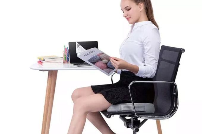 Seat Cushion For Office Chair, Desk Chair With Laptop Tray